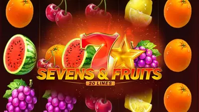 sevens and fruits 20 lines